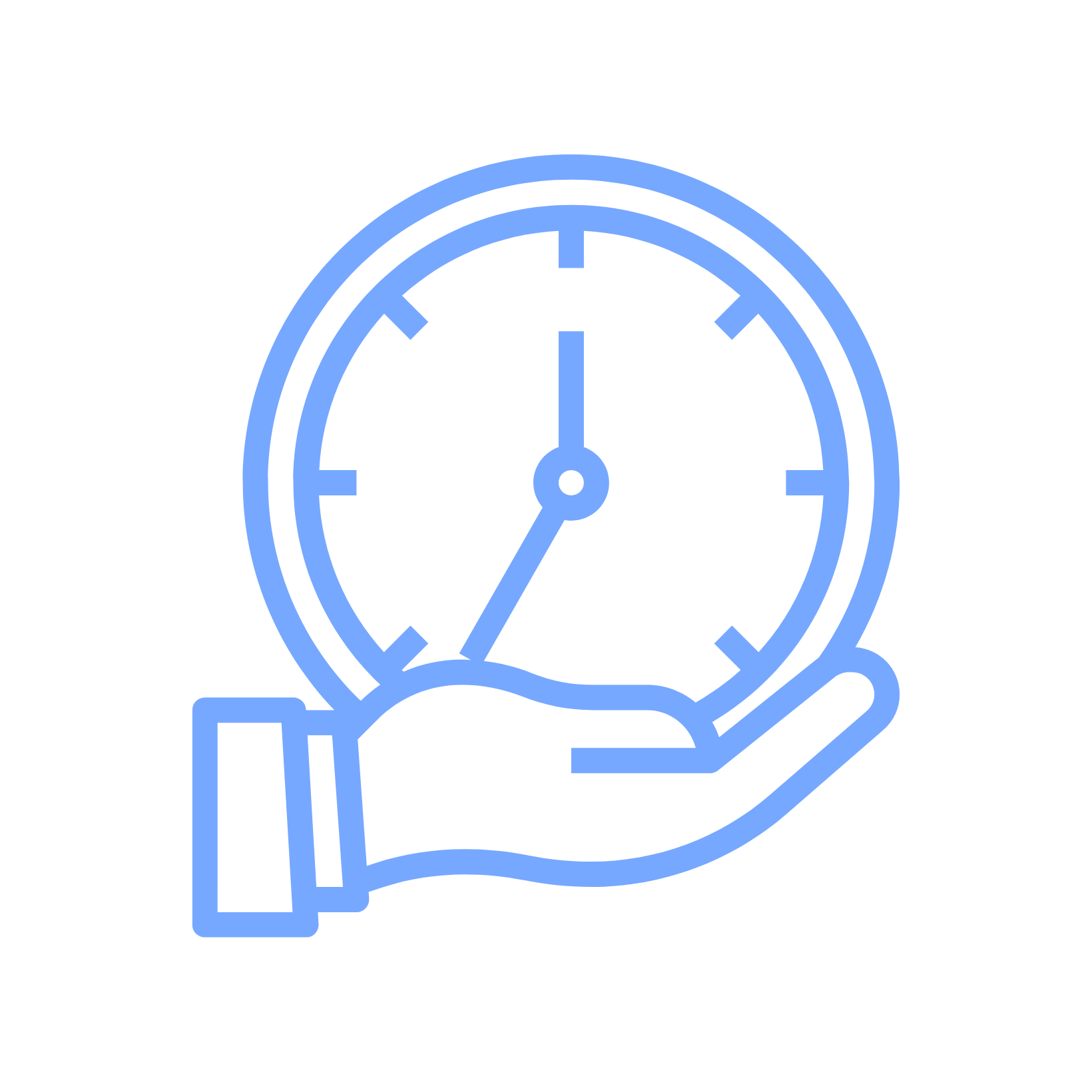 Reloj o cronómetro como símbolo de puntualidad y cumplimiento.